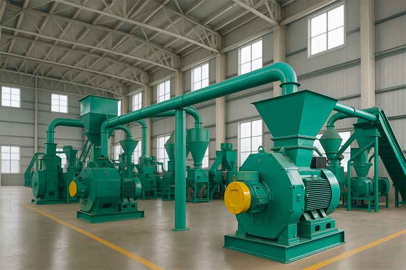 Taller de producción de Henan Big Win – equipos de peletizado de piensos