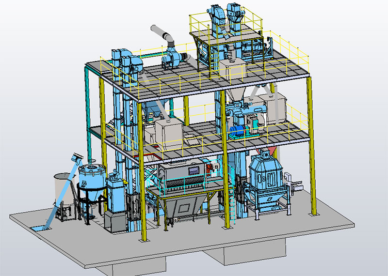 SZLH350 feed pellet production drawing